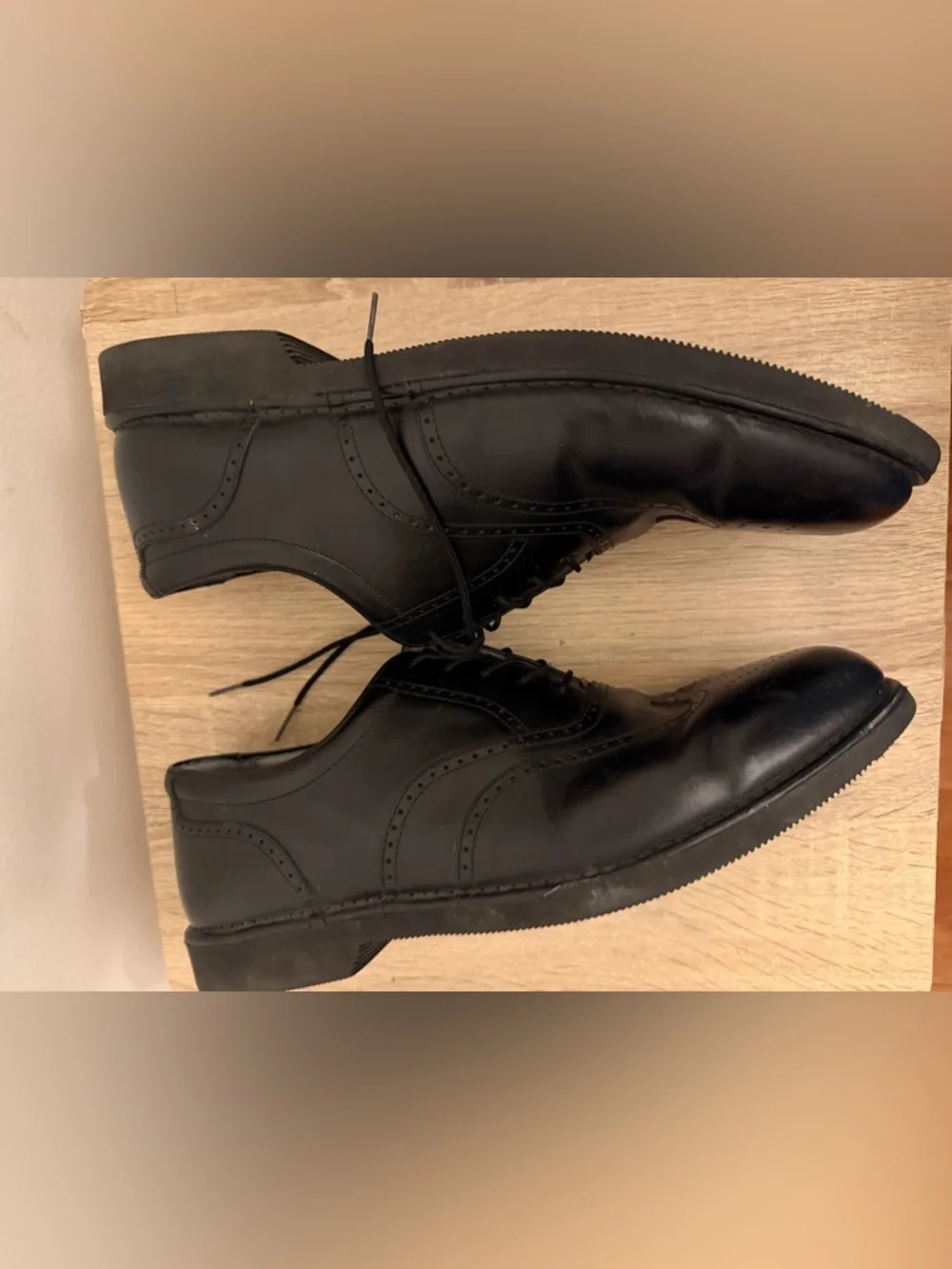 Rockport Dressports Oxford Men's Dress Shoes Size 111/2 Leather Black Comfy!